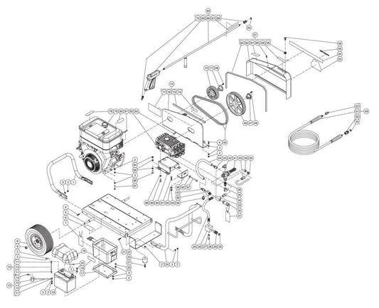 CW-4004-3MV0 (sn:10552632-99999999) Frame Assembly Parts By MI-T-M