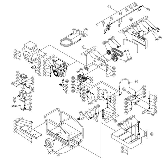 CWC-4005-0MGH (sn:10013876-99999999), CWC-4005-0MGV (sn:10012894-99999999) Frame Assembly Parts by Mi-T-M