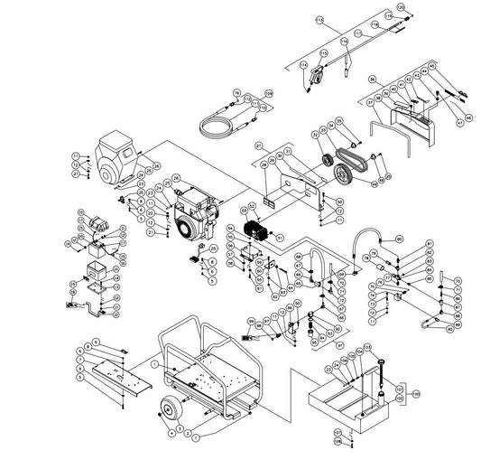 CWC-5004-1MGH (sn:10020493-10073561), CWC-5004-1MGV (sn:10005895-10073651) Frame Assembly Parts by Mi-T-M
