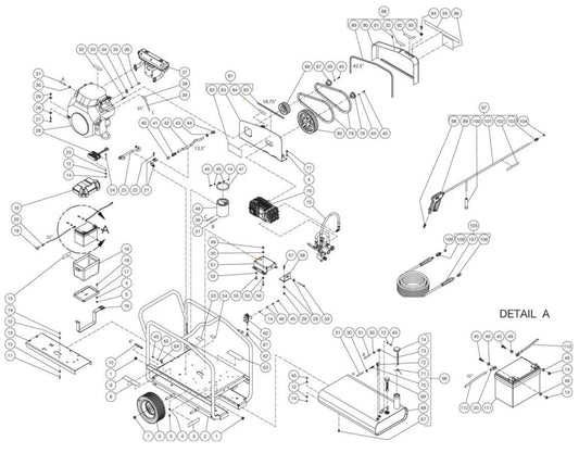 CWC-5004-4MAH, CWC-5004-4MAM, CWC-5004-4MGH Frame Assembly Parts by Mi-T-M