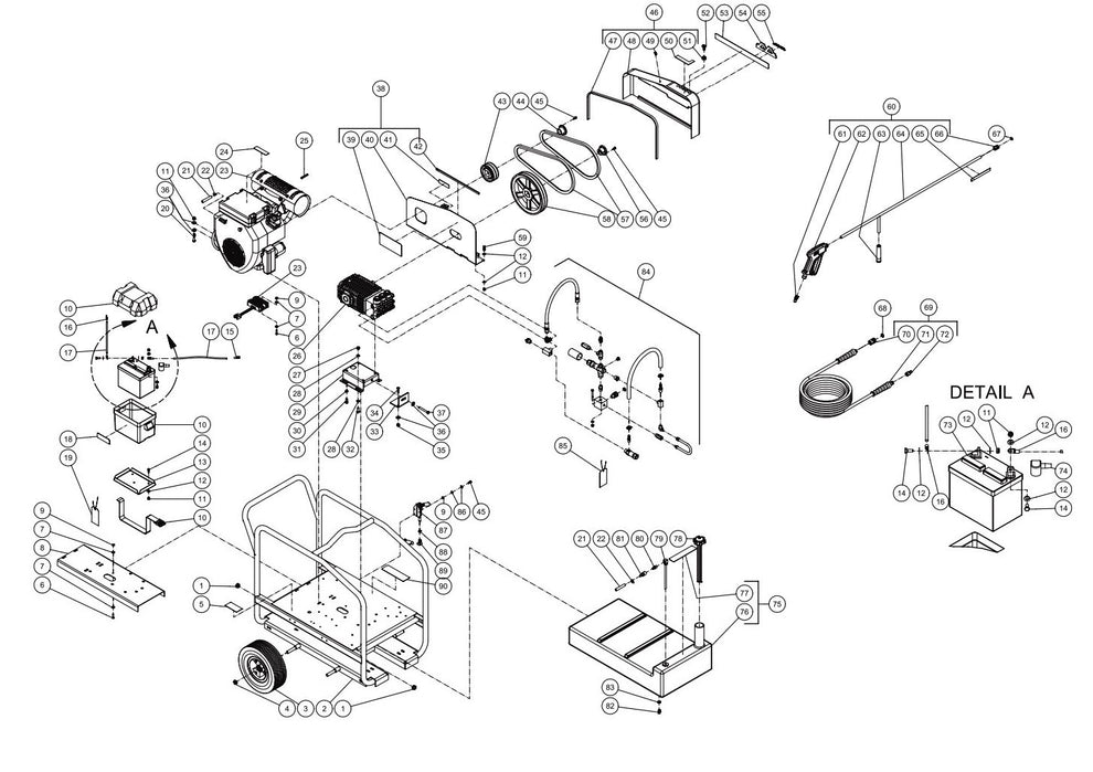 CWC-6004-2MGH (sn:0-10230792) Frame Assembly Parts by Mi-T-M