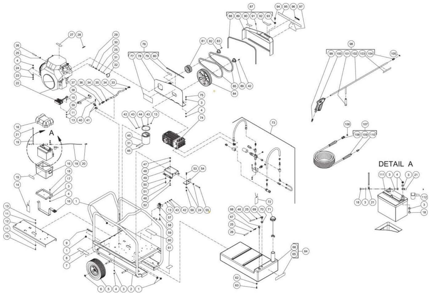CWC-5005-3MGH (sn:0-10552631) Frame Assembly Parts by Mi-T-M