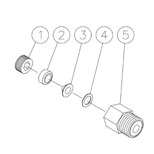 CWC-4005-0MGH, CWC-4005-0MGV (sn:0-397220) Burst Disc Assembly Parts by MI-T-M