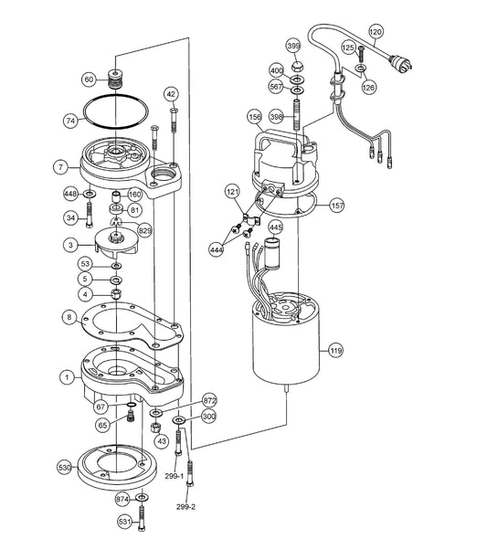 CX400 Pump Assembly Parts