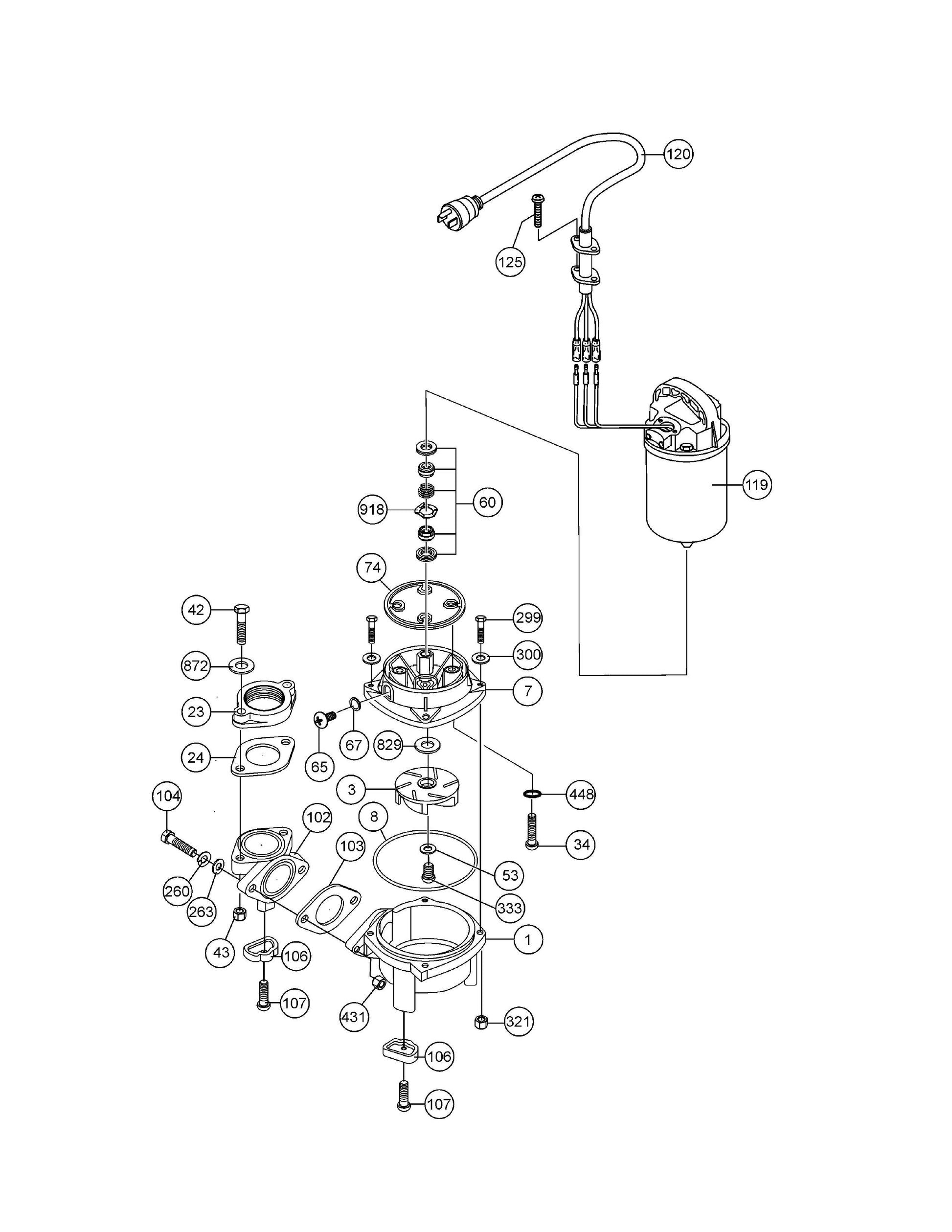 PX400 Pump Assembly Parts