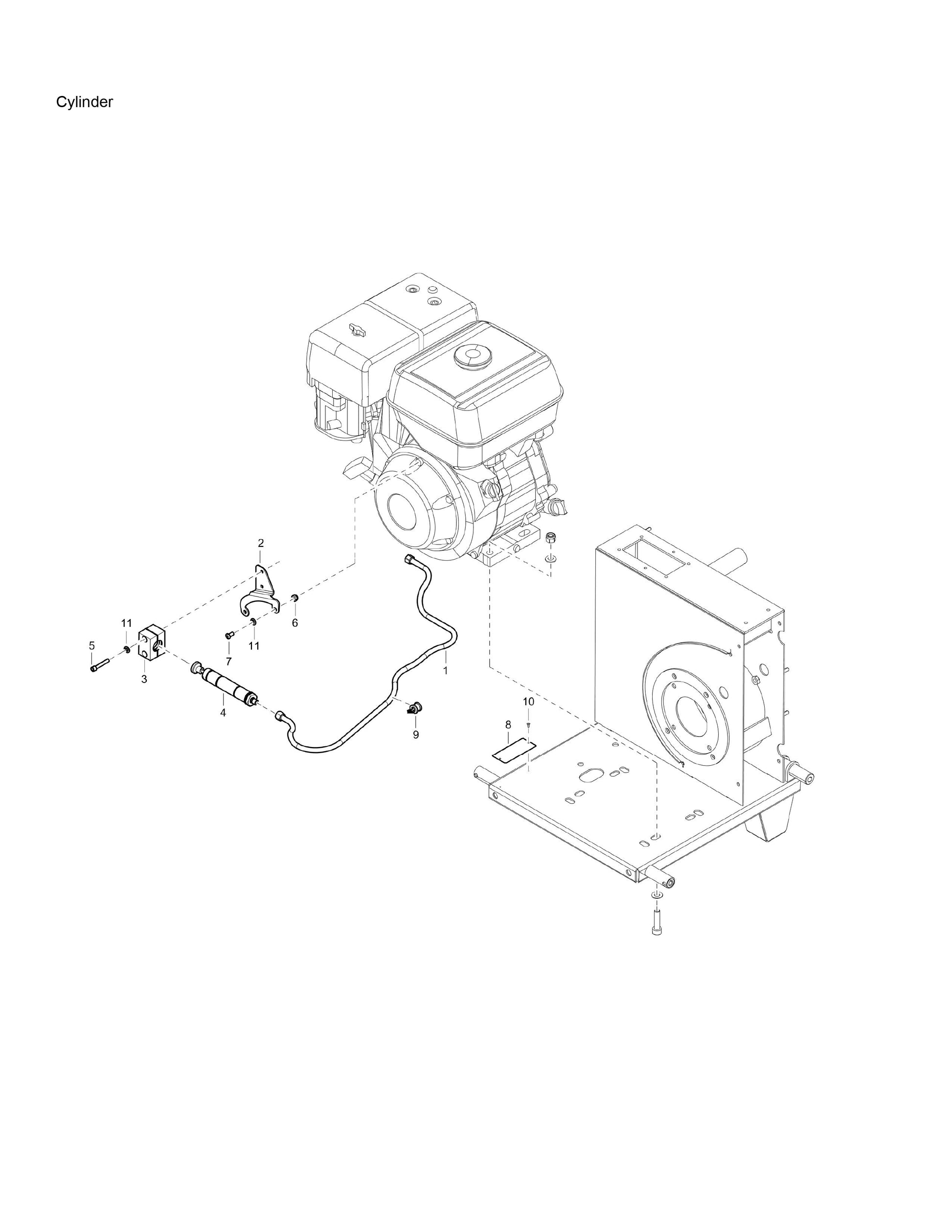 PAC P 9 EU Hydraulic Power Pack Cylinder Assembly Parts By Chicago Pneumatics