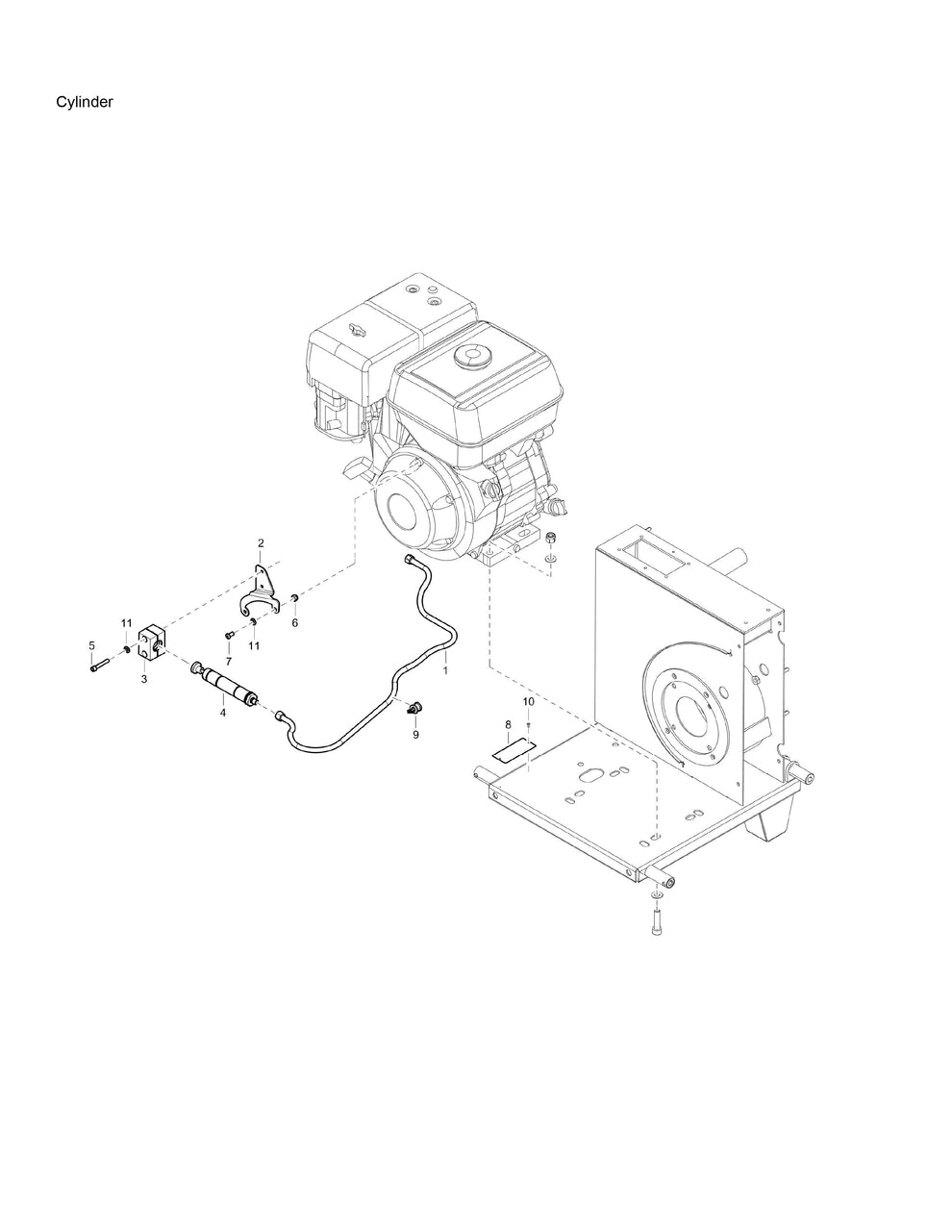 PAC P 9 EU Hydraulic Power Pack Cylinder Assembly Parts By Chicago Pneumatics