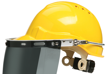Gateway Safety Face Shield Adaptor/holder Aluminium with clear visor 682 661