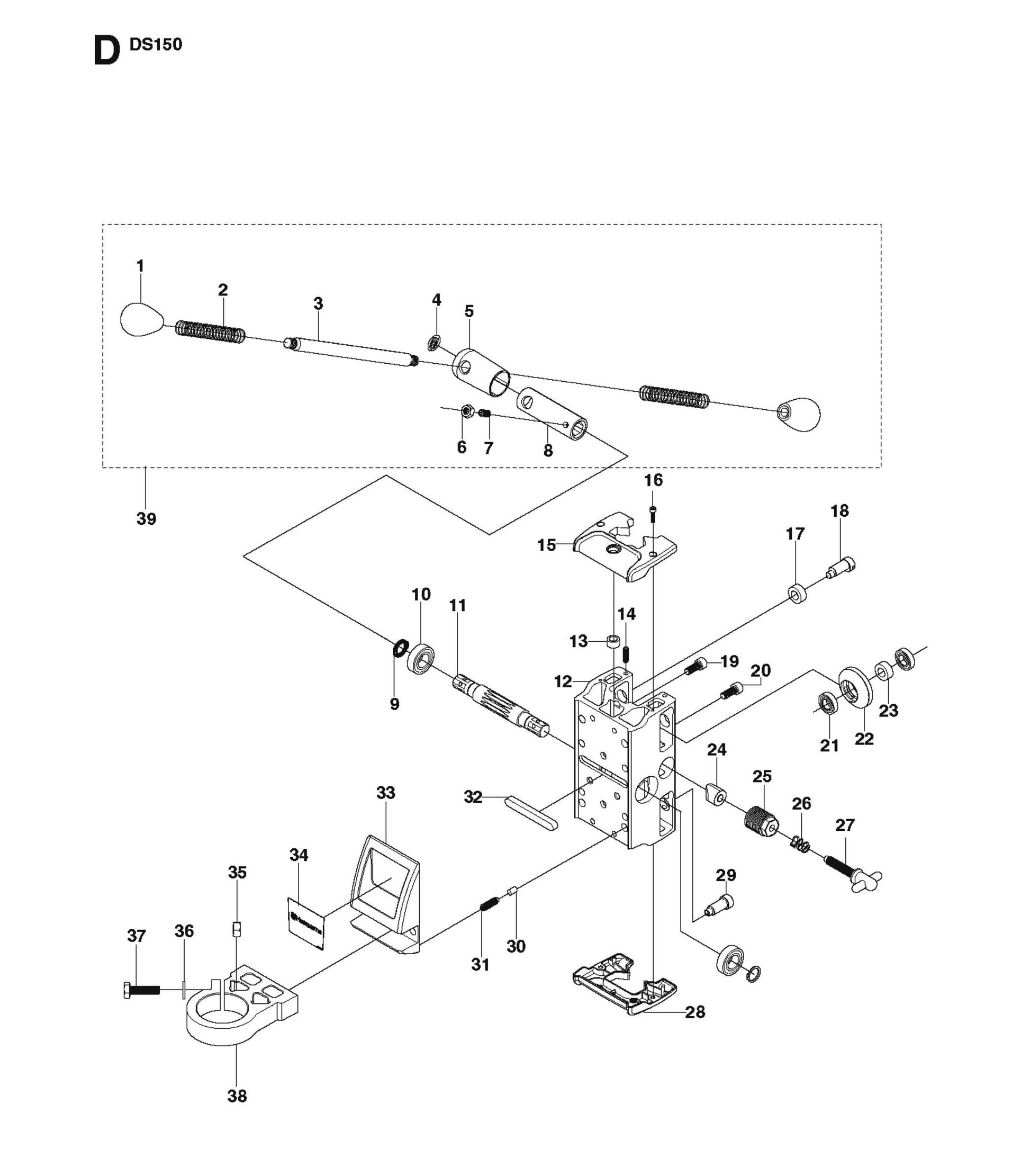 Carriage Parts for DS 150 By Husqvarna