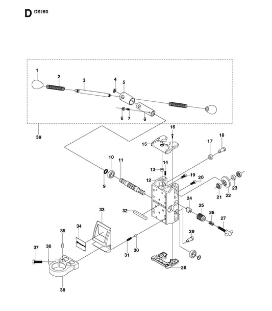Carriage Parts for DS 150 By Husqvarna