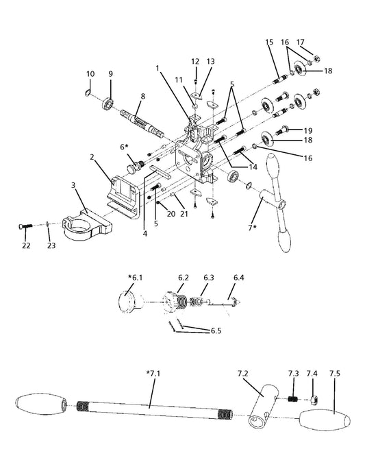 Carriage Parts for DS 160 By Husqvarna