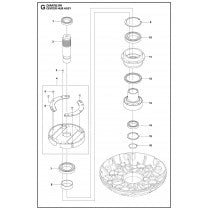 Center Hub Assy Parts For HTC XP6 By Husqvarna