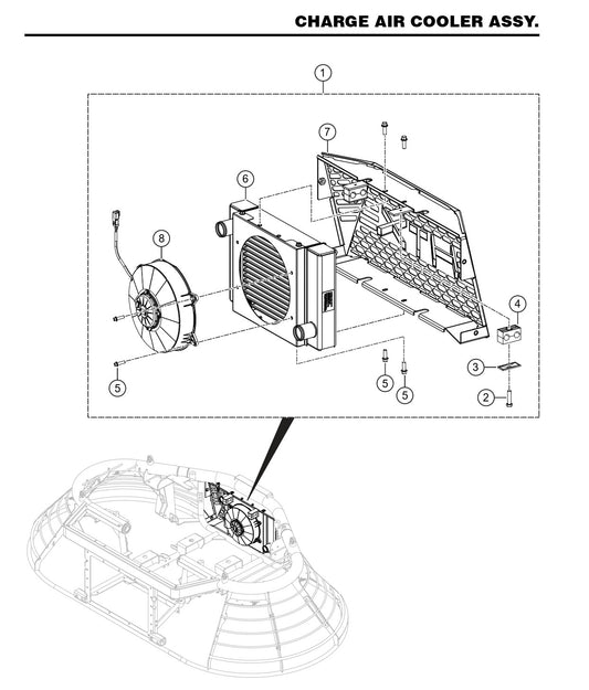 HTX6H Charge Air Cooler Assembly