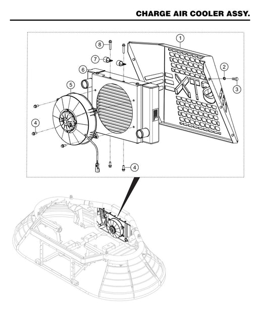 STX6H Charge Air Cooler Assembly