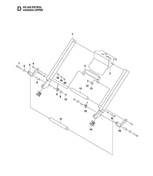 Chassis Upper Parts For PG 400 Petrol By Husqvarna