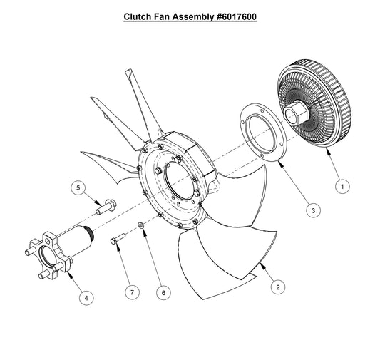 CC7574DD Clutch Fan Assembly