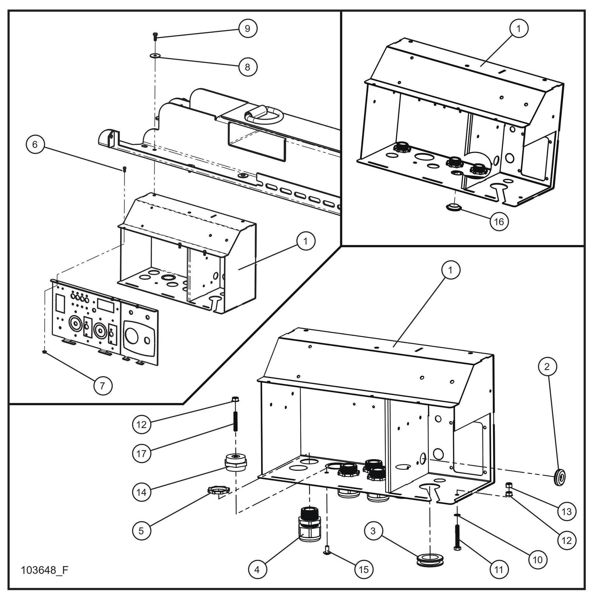 V Series Night-Lite Pro II Component Box Parts By Allmand