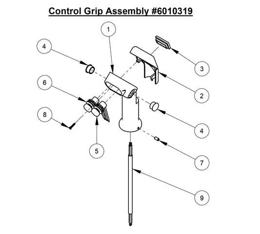 CC4144DXL-3 Control Grip Assembly