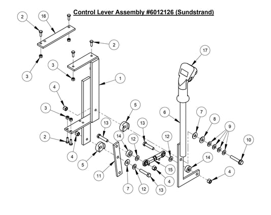 CC3728 Control Lever Assembly (Sundstrand)