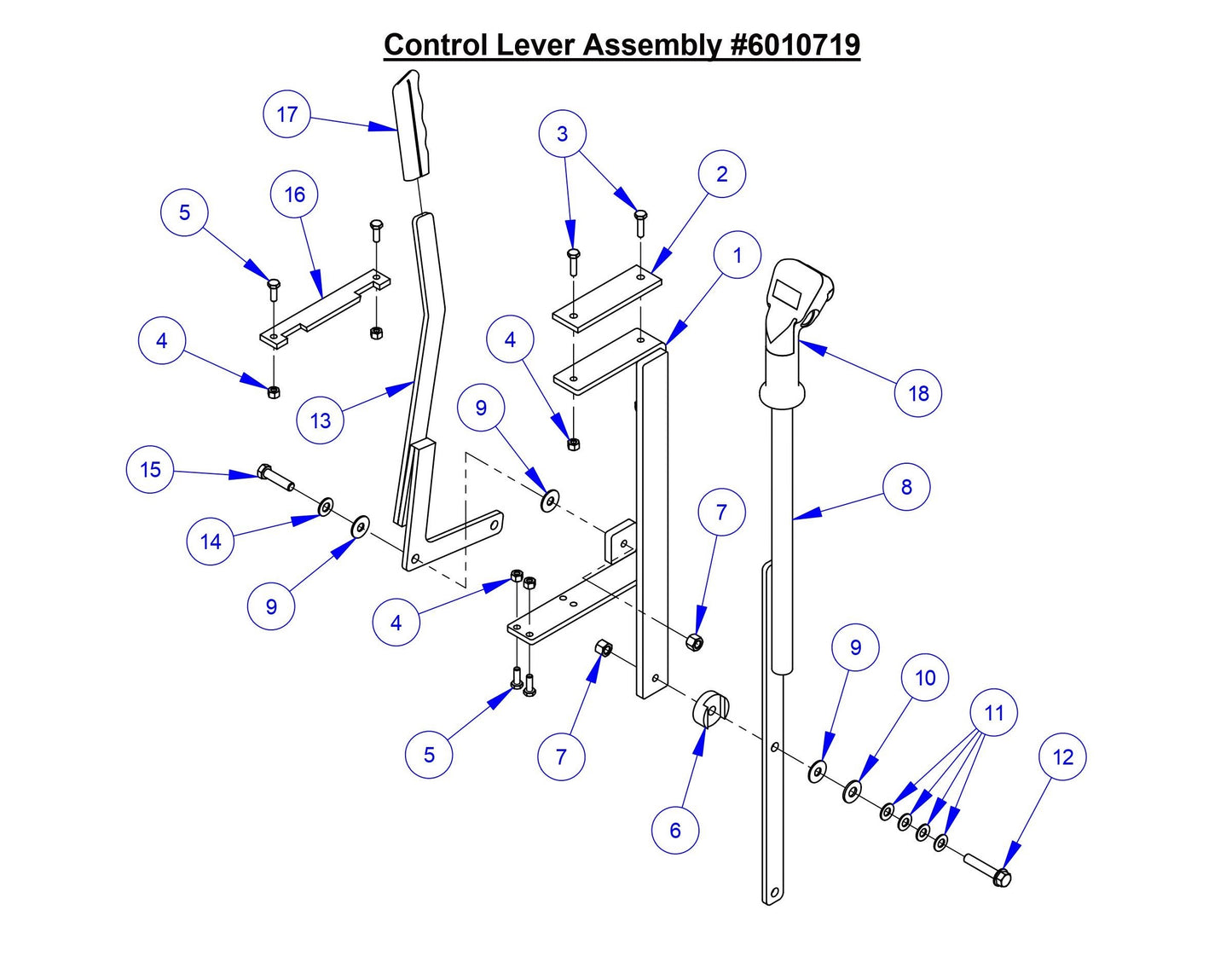 CC6566-3 Control Lever Assembly