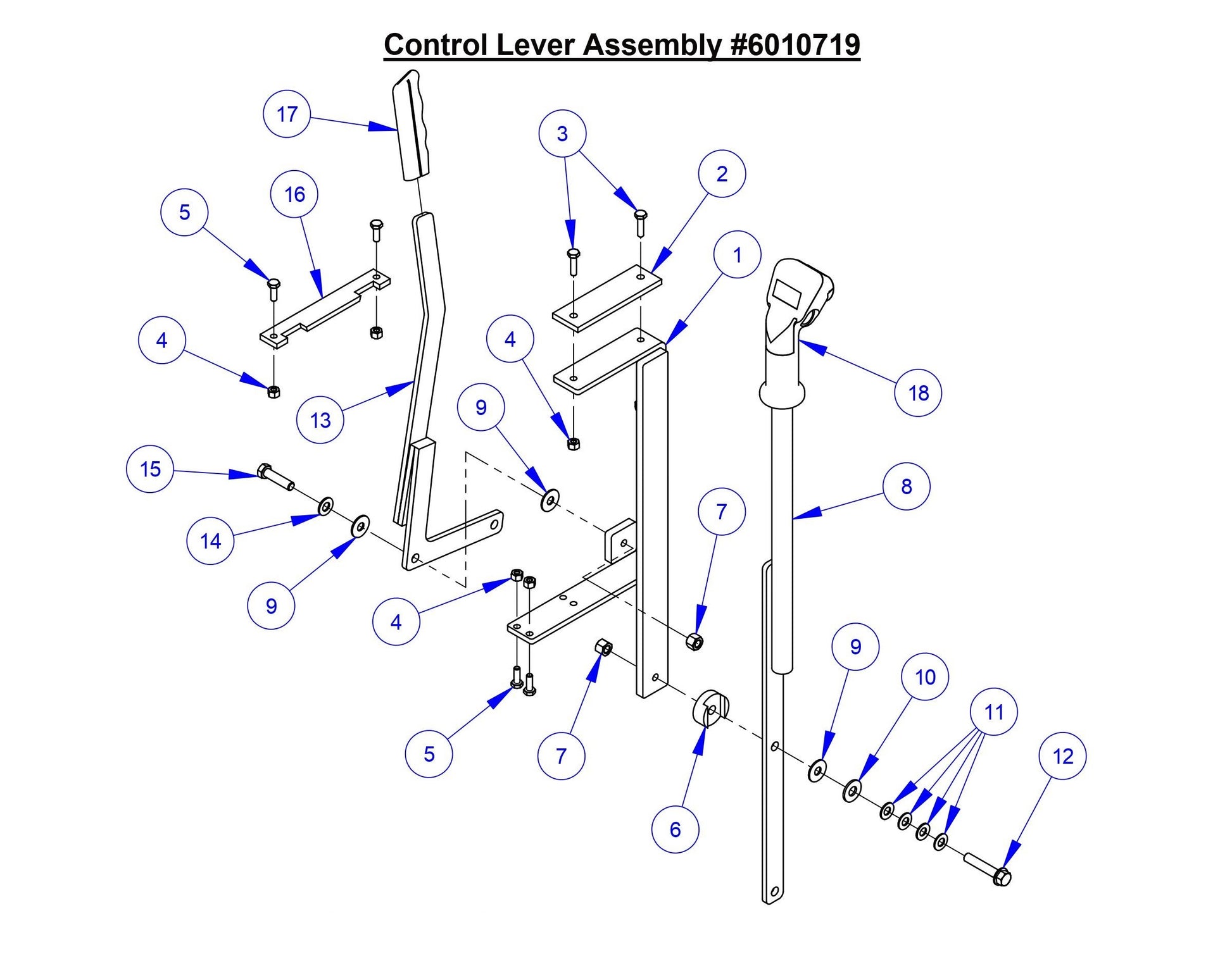 CC6566-3 Control Lever Assembly