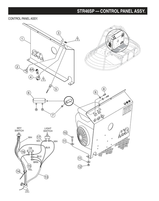 STR46SP STOW-Control Panel Assembly