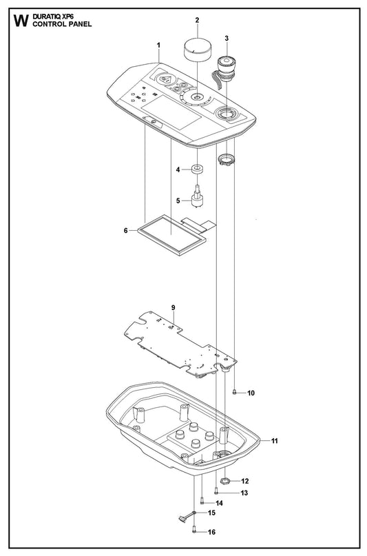 Control Panel Parts For HTC XP6 By Husqvarna