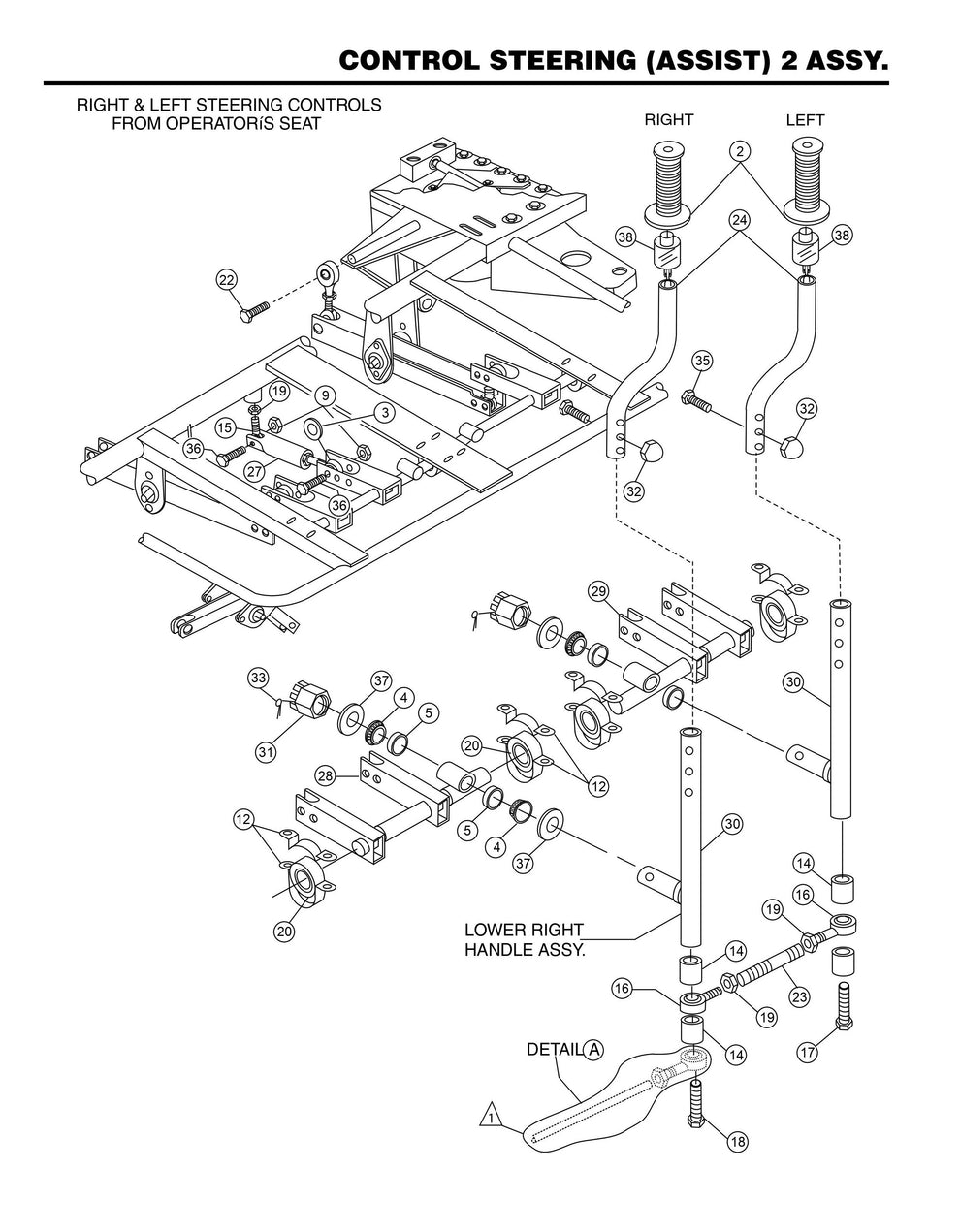 HHN31VTCSL5 Control Steering (Assist) 2 Assembly