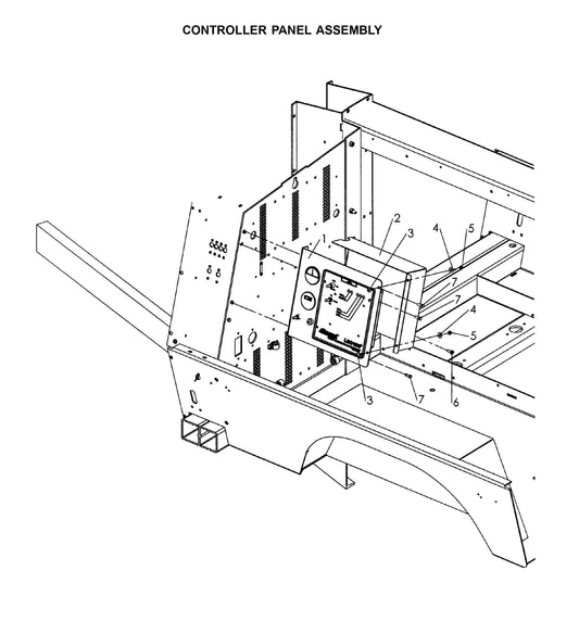 Maxi-Lite Laydown 6-8KW-Controller Panel Assembly Parts By Allmand