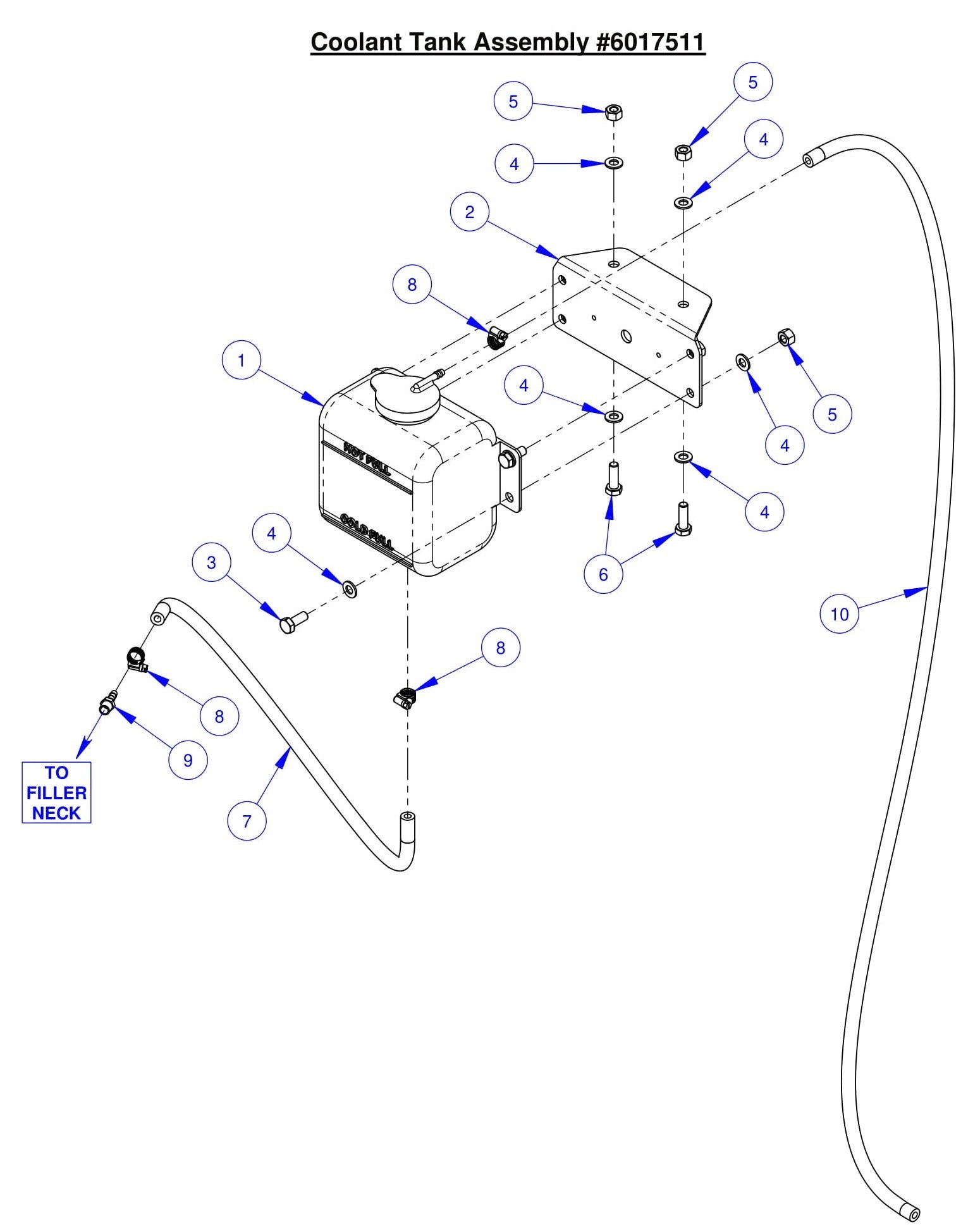CC7574DK Coolant Tank Assembly