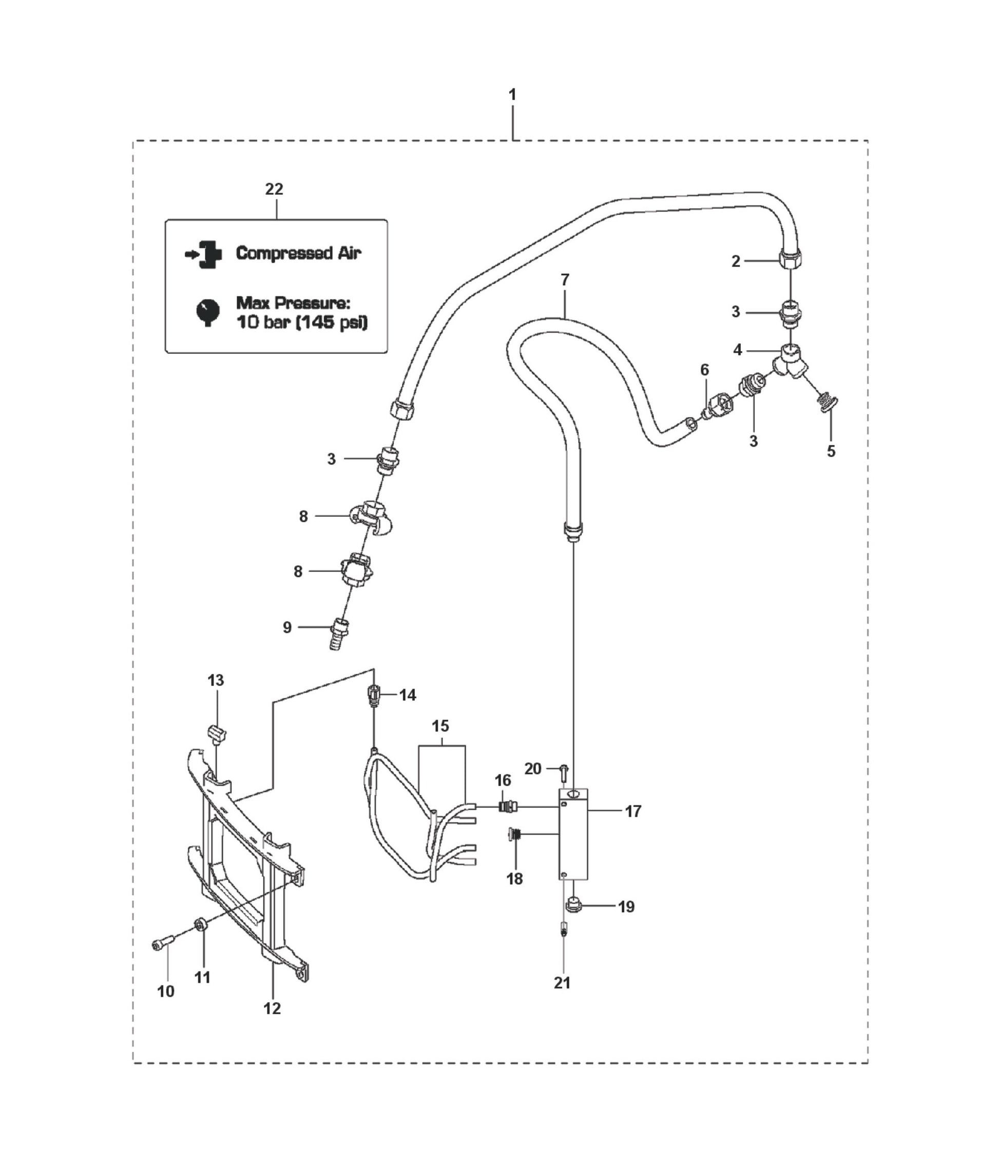 Cooling Package Parts for DXR 305 By Husqvarna
