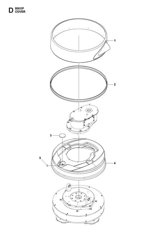 Cover Parts For HTC 800 XP By Husqvarna