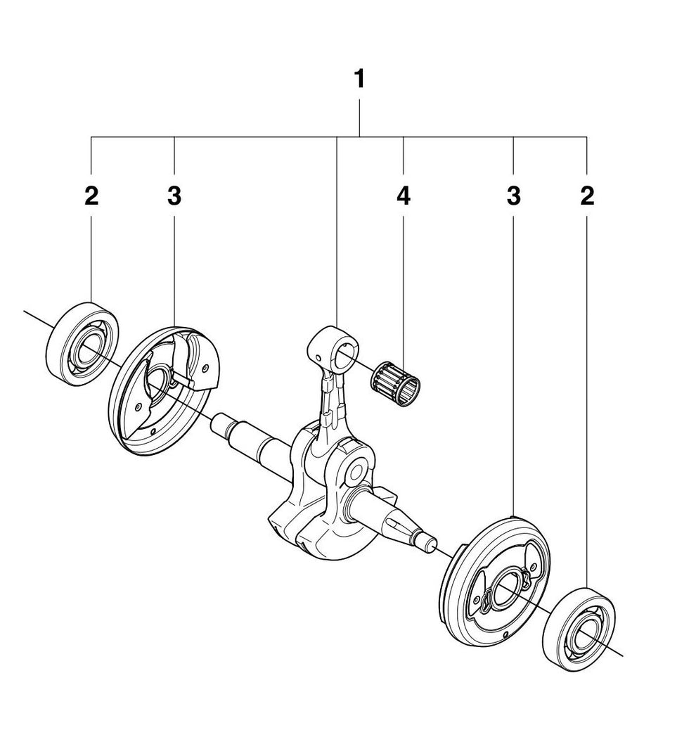 K750 Crankshaft Assembly Parts by Husqvarna