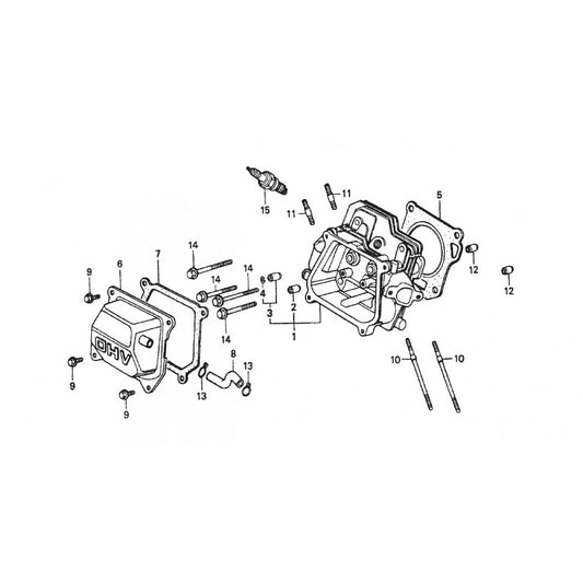 Cylinder Head Assembly Parts for JA-Series by Multiquip Whiteman