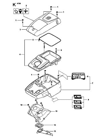 K760 CYLINDER COVER