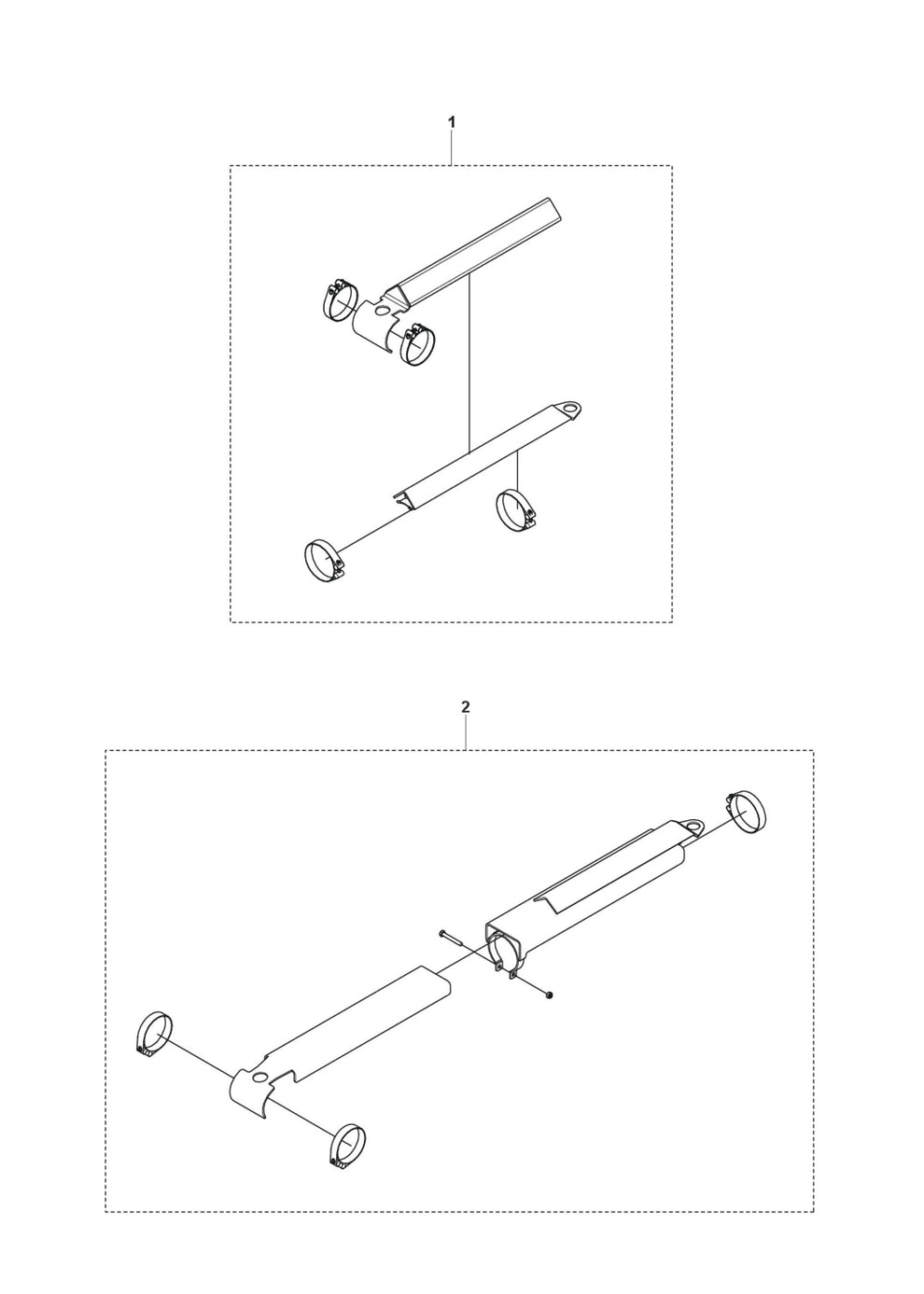 Cylinder Protection fig 1 Parts for DXR 250 By Husqvarna