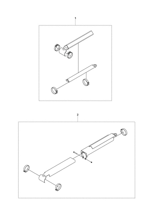 Cylinder Protection fig 1 Parts for DXR 300 By Husqvarna
