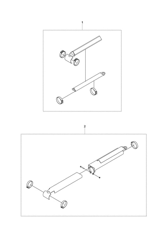 Cylinder Protection fig 1 Parts for DXR 305 By Husqvarna