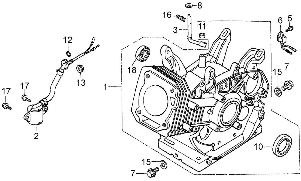 MVH402GHB HONDA GX390K1SMX2 Cylinder Barrel Assembly Parts