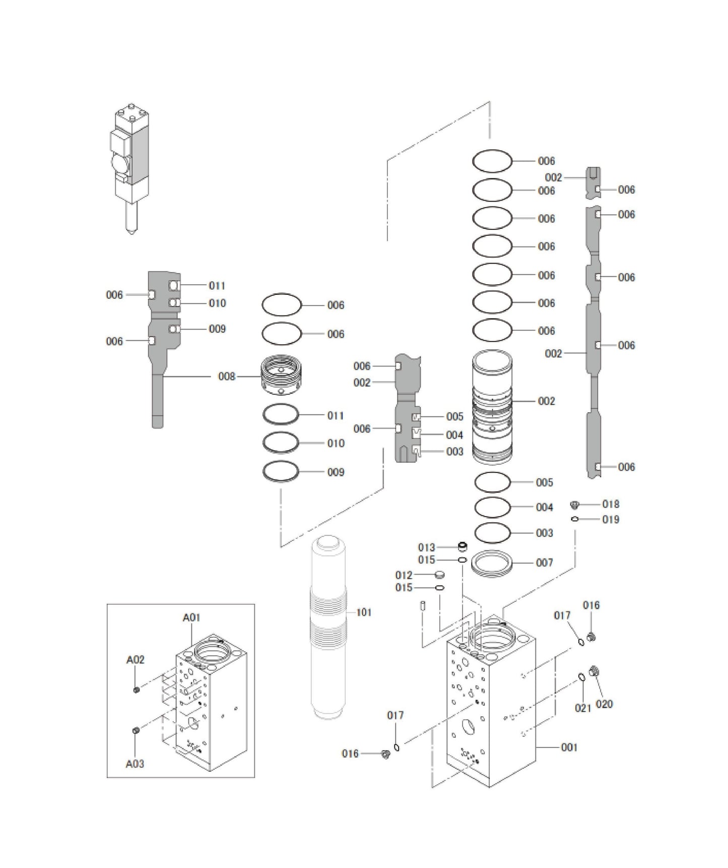 Cylinder Parts for FX770 By Husqvarna