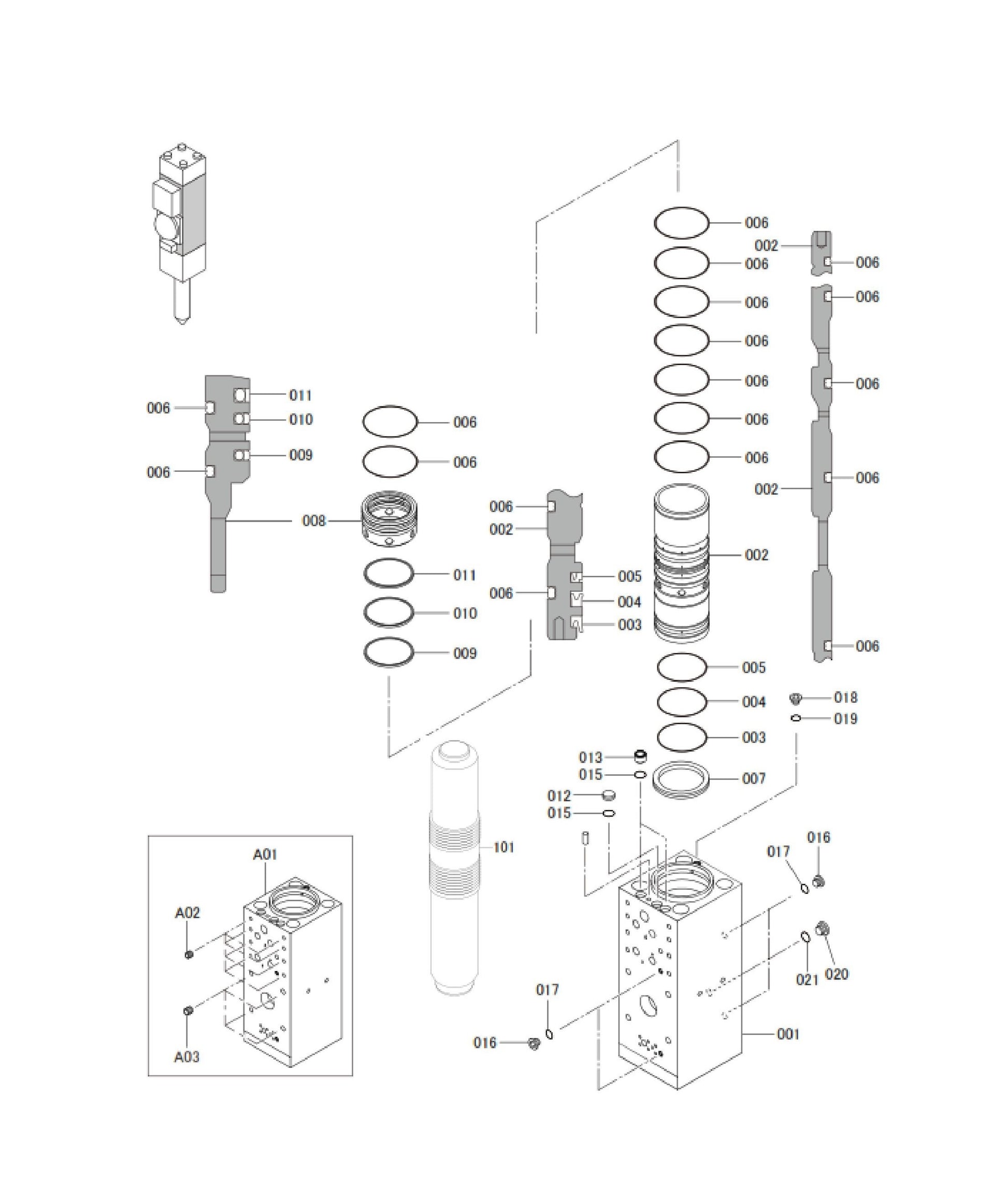 Cylinder Parts for FX770 By Husqvarna