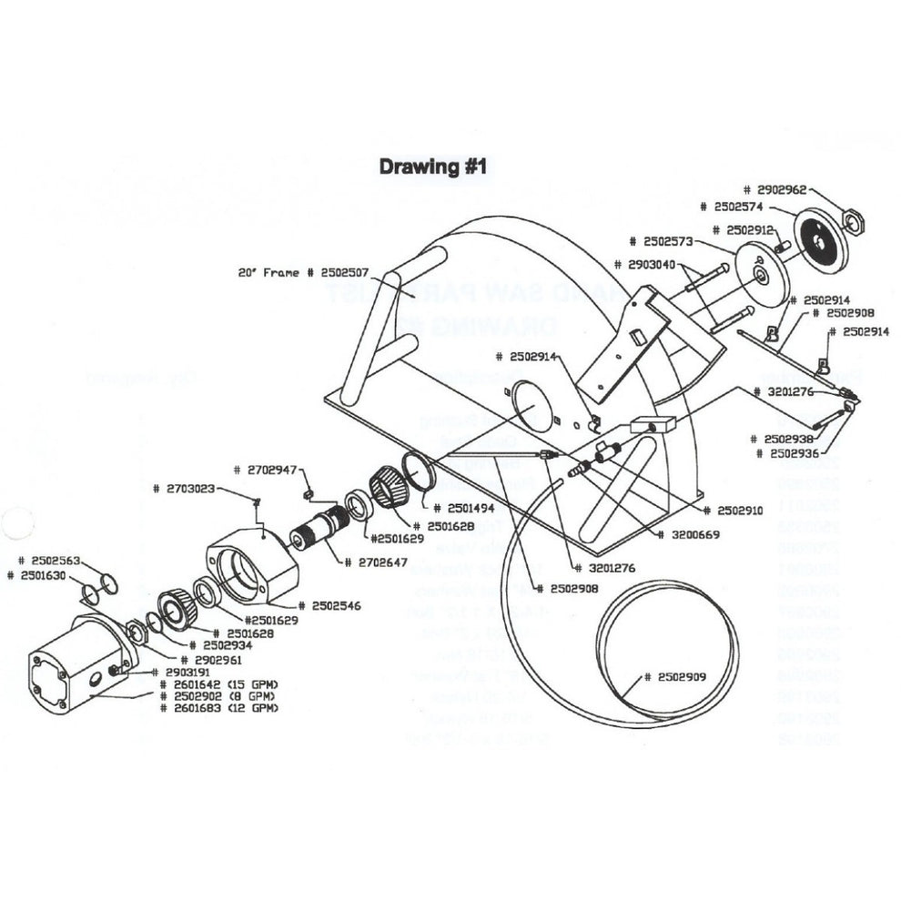 HS-20 HAND SAW PARTS LIST