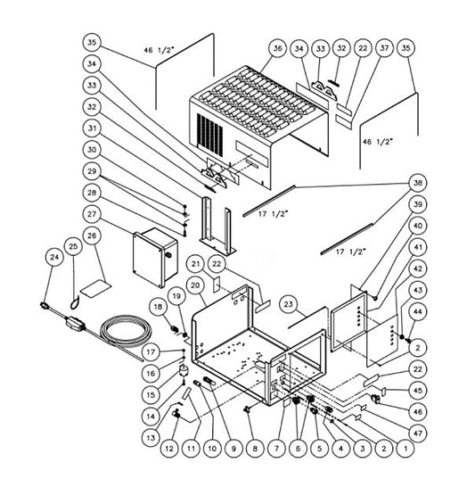 DC-2004-WSE2G (sn:0-10165216) Frame Assembly Parts by Mi-T-M