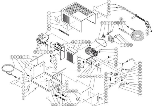 DC-1003-WSE1G (sn:11356792-11357607) Frame Assembly Parts by Mi-T-M