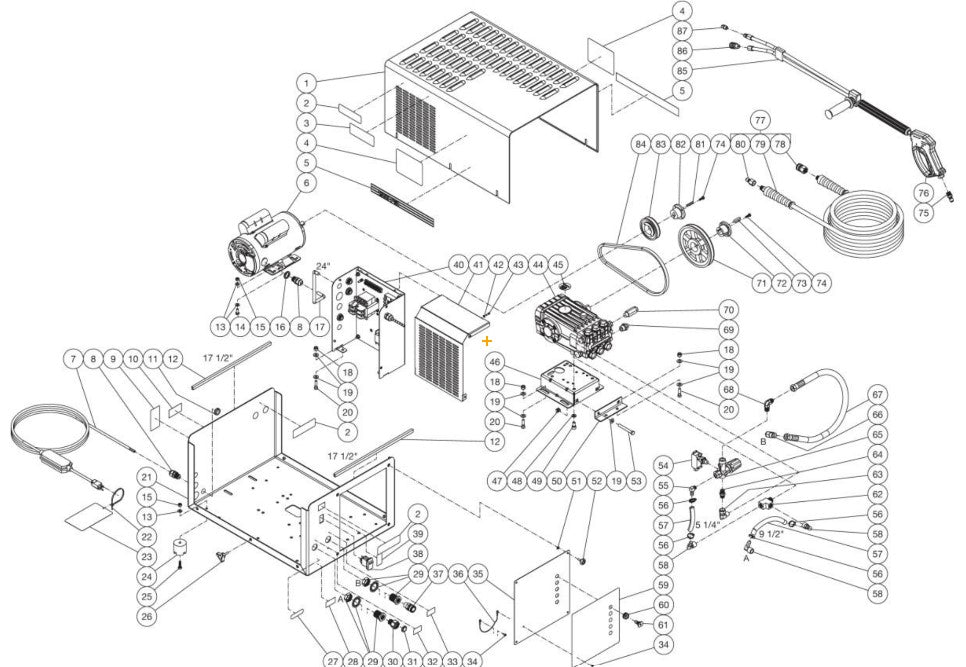 DC-1003-WSE1G (sn:11356792-11357607) Frame Assembly Parts by Mi-T-M 