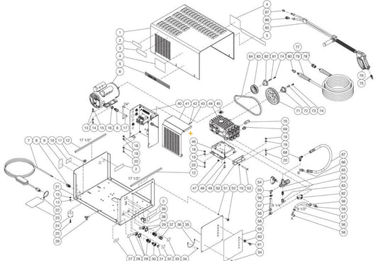 DC-1003-WSE1G (sn:11356792-11357607) Frame Assembly Parts by Mi-T-M 