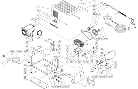 DC-2004-WSE2G (sn:10165217-10375000), (sn:10375001-10495457) Frame Assembly Parts by Mi-T-M
