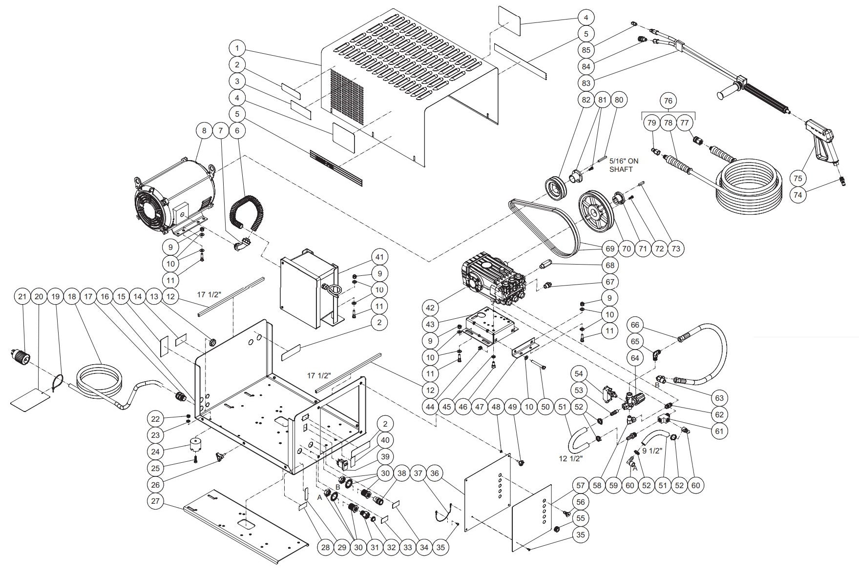 DC-2004-WSE2G, DC-2004-WSE3G, DC-3004-WSE3G  (sn:10495458-11356791) Frame Assembly Parts by Mi-T-M