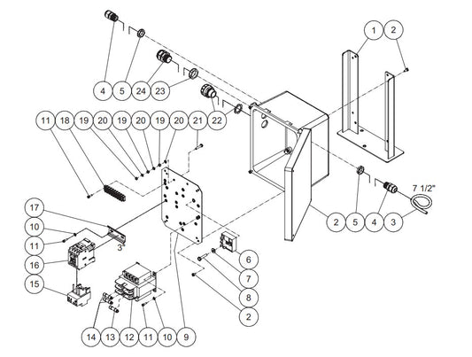 DC-2004-WSE3G  (sn:10495458-11356791) Electric Box Assembly Parts by Mi-T-M
