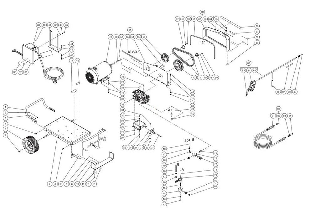 DC-3005-W0E2G (sn:11448403-99999999) Frame Assembly Parts by Mi-T-M